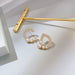 Wholesale Sterling Silver Jewelry Needle Zircon Copper Earrings JDC-ES-QLX009 Earrings 巧兰轩 Wholesale Jewelry JoyasDeChina Joyas De China