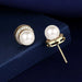 Wholesale Sterling Silver Jewelry pearl inlaid zircon silver earrings JDC-ES-BLX023 Earrings 宝来兴 Wholesale Jewelry JoyasDeChina Joyas De China