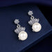 Wholesale Sterling Silver Jewelry pearl silver earrings JDC-ES-BLX035 Earrings 宝来兴 Wholesale Jewelry JoyasDeChina Joyas De China
