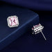 Wholesale Sterling Silver Jewelry pink zircon silver earrings JDC-ES-BLX018 Earrings 宝来兴 Wholesale Jewelry JoyasDeChina Joyas De China