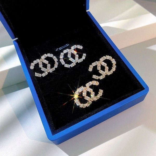 Wholesale Sterling Silver Jewelry S925 Silver Needle Zircon Copper Earrings JDC-ES-QLX002 Earrings 巧兰轩 Wholesale Jewelry JoyasDeChina Joyas De China