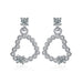 Wholesale Sterling Silver Jewelry S925 Zircon Copper Earrings JDC-ES-BLX052 Earrings 宝来兴 Wholesale Jewelry JoyasDeChina Joyas De China