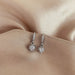Wholesale Sterling Silver Jewelry S925 Zircon Copper Earrings JDC-ES-BLX058 Earrings 宝来兴 Wholesale Jewelry JoyasDeChina Joyas De China