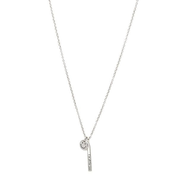 Wholesale Sterling Silver Jewelry smiley necklace JDC-NE-JianM012 Necklaces 简漫 Wholesale Jewelry JoyasDeChina Joyas De China