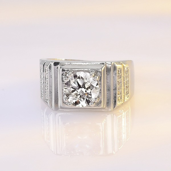 Wholesale Sterling Silver Jewelry White Copper Zircon Rings JDC-RS-BLX050 Rings 宝来兴 Wholesale Jewelry JoyasDeChina Joyas De China