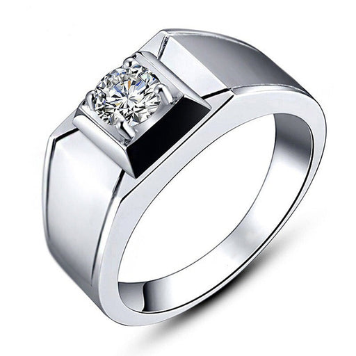 Wholesale Sterling Silver Jewelry White Copper Zircon Rings JDC-RS-BLX051 Rings 宝来兴 Wholesale Jewelry JoyasDeChina Joyas De China