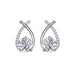 Wholesale Sterling Silver Jewelry Zircon Needle Earrings JDC-ES-QLX005 Earrings 巧兰轩 Wholesale Jewelry JoyasDeChina Joyas De China