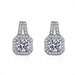 Wholesale Sterling Silver Jewelry zircon silver earrings JDC-ES-BLX027 Earrings 宝来兴 Wholesale Jewelry JoyasDeChina Joyas De China