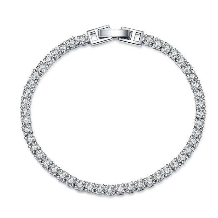 Wholesale sterling silver Zircon Bracelet JDC-BT-BLX002 Bracelet 宝来兴 1 Wholesale Jewelry JoyasDeChina Joyas De China