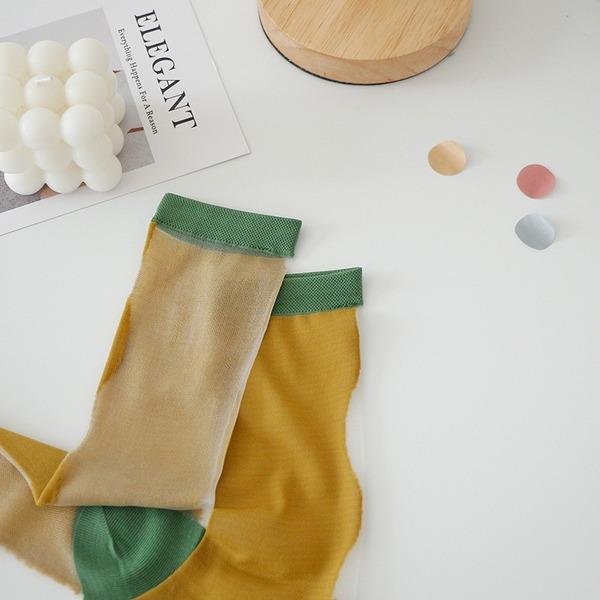 Bulk Jewelry Wholesale Stockings Bean green and blue contrast nylon JDC-SK-MB005 Wholesale factory from China YIWU China