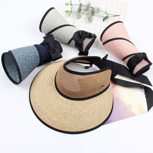 Bulk Jewelry Wholesale straw bows without top straw Fashionhat JDC-FH-js005 Wholesale factory from China YIWU China