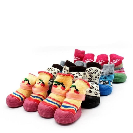 Wholesale stretch cotton pet shoes pack of 2 JDC-PC-WQ003 Pet Clothes 万奇 Color mashup NO.1 MINIMUM 2 Wholesale Jewelry JoyasDeChina Joyas De China