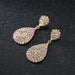 Wholesale studded zirconium silver plated earrings JDC-ES-ZHONGW013 Earrings 众薇 Gold Wholesale Jewelry JoyasDeChina Joyas De China
