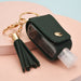 Wholesale sub-bottling leather keychain JDC-KC-WS029 Keychains 围颂 dark green Wholesale Jewelry JoyasDeChina Joyas De China
