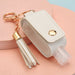 Wholesale sub-bottling leather keychain JDC-KC-WS029 Keychains 围颂 white Wholesale Jewelry JoyasDeChina Joyas De China