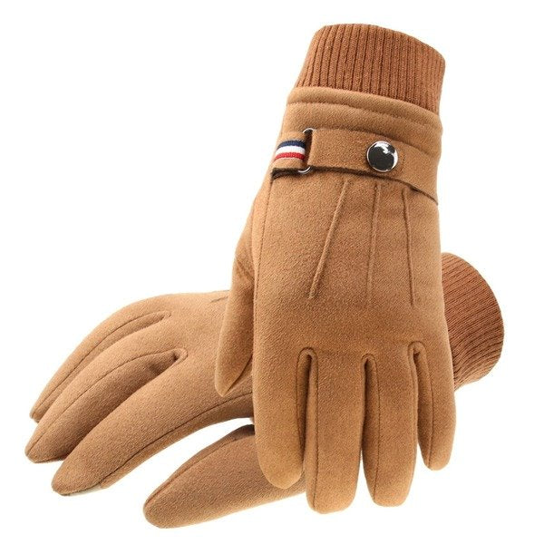 Wholesale suede men's warm gloves JDC-GS-FanP002 Gloves 梵普 Wholesale Jewelry JoyasDeChina Joyas De China