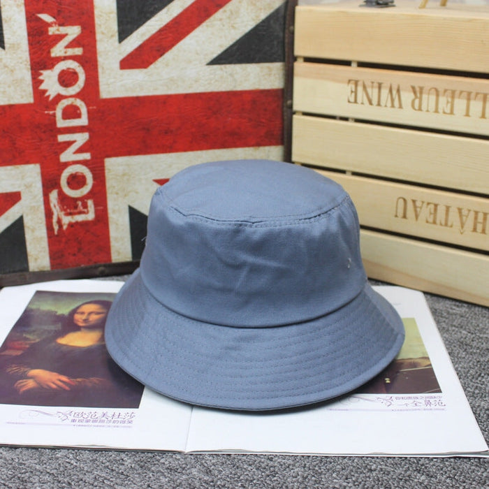 Wholesale Summer Cotton Solid Color Hats JDC-FH-Hanc007 Fashionhat 涵承 blue adjustable Wholesale Jewelry JoyasDeChina Joyas De China