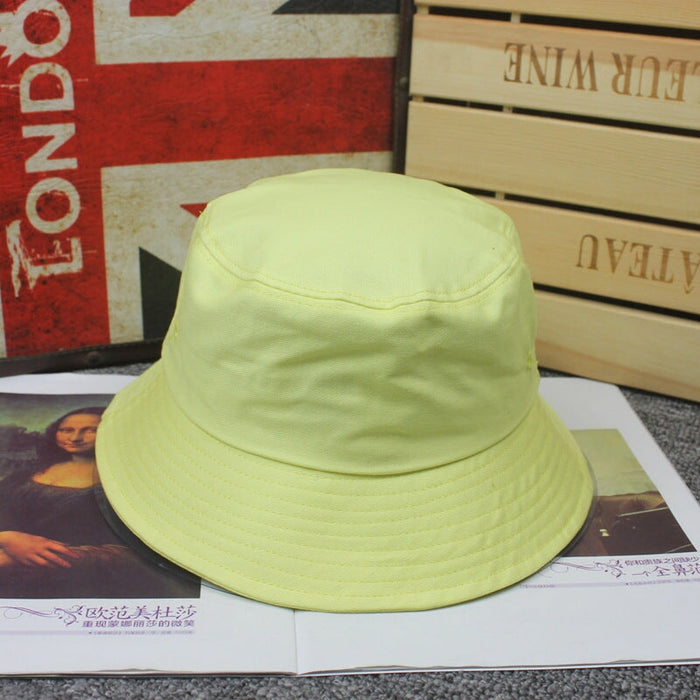 Wholesale Summer Cotton Solid Color Hats JDC-FH-Hanc007 Fashionhat 涵承 yellow adjustable Wholesale Jewelry JoyasDeChina Joyas De China