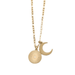 Wholesale Sun Moon Pendant Necklace Stainless Steel Sweater Chain Plating 18K JDC-NE-Jif041 Necklaces 集沣 Wholesale Jewelry JoyasDeChina Joyas De China