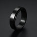 Wholesale Sun Star Moon Trick Cat rotatable stainless steel ring JDC-RS-ts095 Rings 腾穗 6MM black smooth surface No. 6 Wholesale Jewelry JoyasDeChina Joyas De China