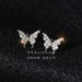 Wholesale super Fairy Butterfly minority stainless steel earrings JDC-ES-RXSFL012 Earrings 尚芙乐 Wholesale Jewelry JoyasDeChina Joyas De China