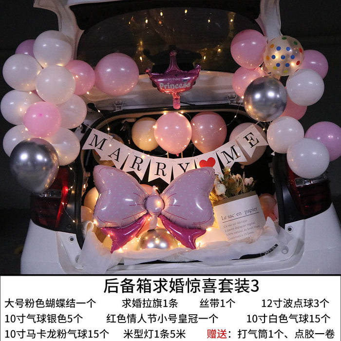 Wholesale Surprise Proposal Latex/Aluminum Film Balloon Set Confession Decoration Trunk JDC-BL-Qih001 祺惠 set 3 Wholesale Jewelry JoyasDeChina Joyas De China