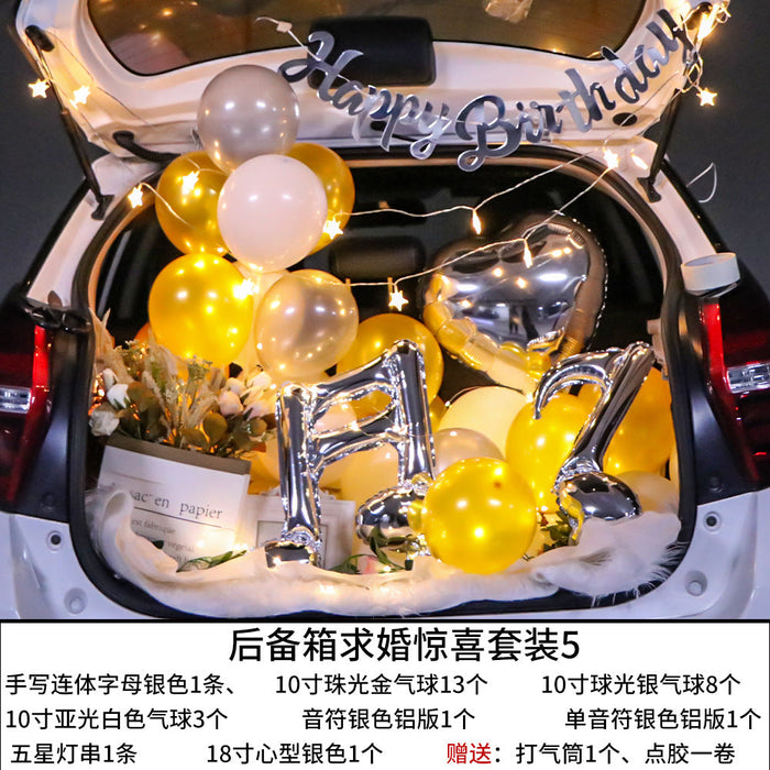 Wholesale Surprise Proposal Latex/Aluminum Film Balloon Set Confession Decoration Trunk JDC-BL-Qih001 祺惠 set 5 Wholesale Jewelry JoyasDeChina Joyas De China