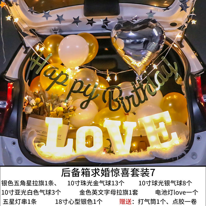 Wholesale Surprise Proposal Latex/Aluminum Film Balloon Set Confession Decoration Trunk JDC-BL-Qih001 祺惠 set 7 Wholesale Jewelry JoyasDeChina Joyas De China