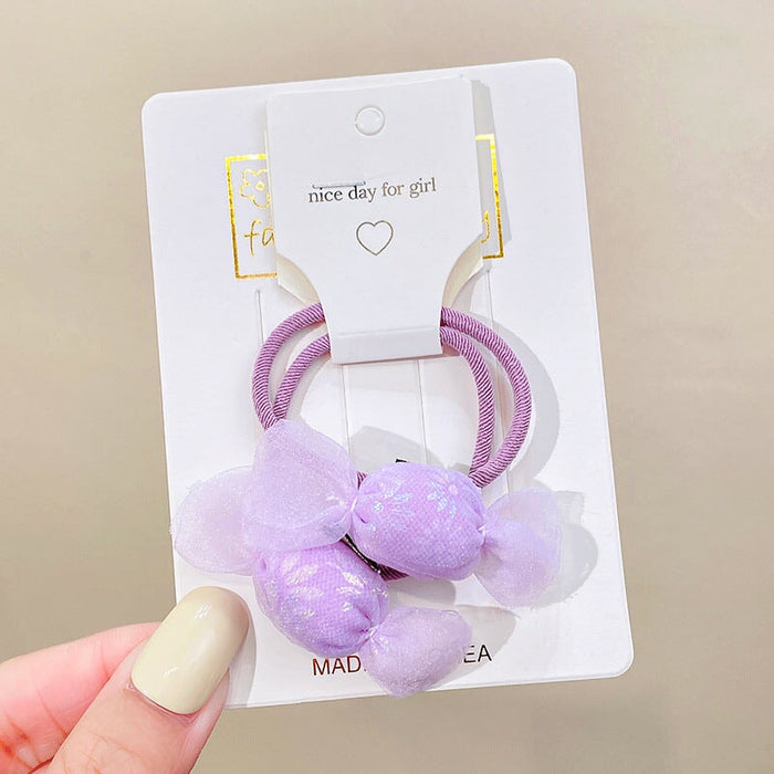 Wholesale sweet and lovely candy girl ball head Hair Scrunchies JDC-HS-GSHX057 Hair Scrunchies 恒曦 4#purple Wholesale Jewelry JoyasDeChina Joyas De China