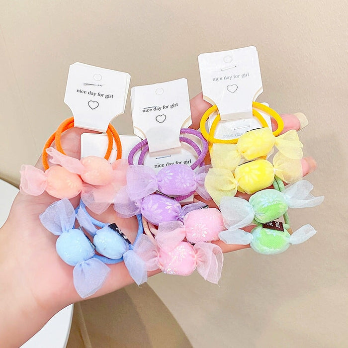 Wholesale sweet and lovely candy girl ball head Hair Scrunchies JDC-HS-GSHX057 Hair Scrunchies 恒曦 Wholesale Jewelry JoyasDeChina Joyas De China