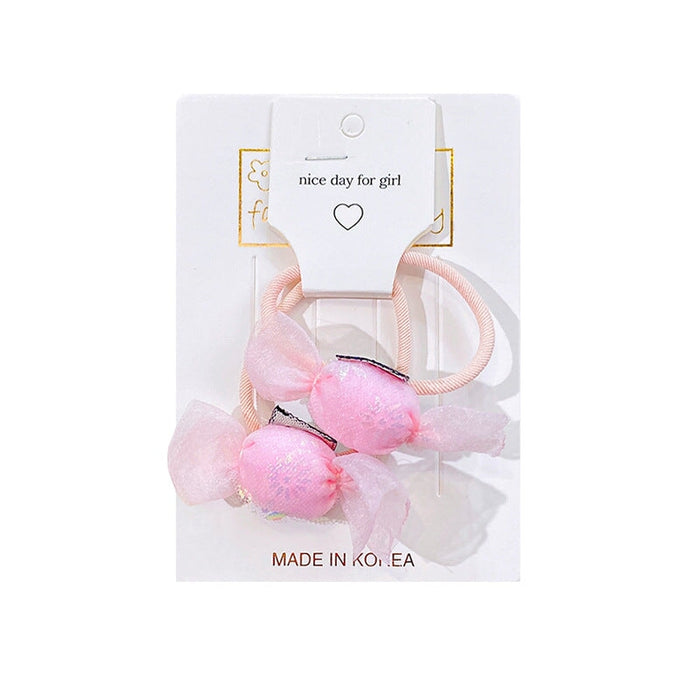 Wholesale sweet and lovely candy girl ball head Hair Scrunchies JDC-HS-GSHX057 Hair Scrunchies 恒曦 Wholesale Jewelry JoyasDeChina Joyas De China