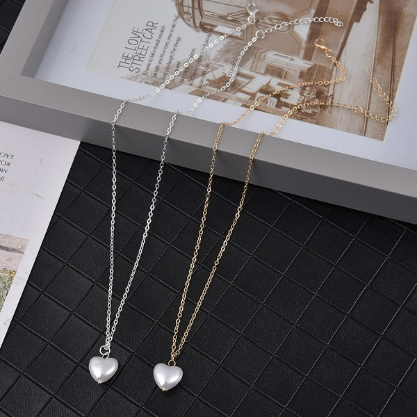 Wholesale sweet beauty love pearl necklace JDC-NE-RL002 NECKLACE JoyasDeChina Wholesale Jewelry JoyasDeChina Joyas De China