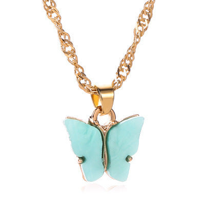 Wholesale sweet butterfly necklace JDC-NE-RL001 NECKLACE JoyasDeChina Wholesale Jewelry JoyasDeChina Joyas De China