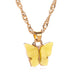 Wholesale sweet butterfly necklace JDC-NE-RL001 NECKLACE JoyasDeChina black and grey Wholesale Jewelry JoyasDeChina Joyas De China