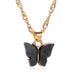 Wholesale sweet butterfly necklace JDC-NE-RL001 NECKLACE JoyasDeChina pink Wholesale Jewelry JoyasDeChina Joyas De China