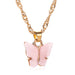 Wholesale sweet butterfly necklace JDC-NE-RL001 NECKLACE JoyasDeChina white Wholesale Jewelry JoyasDeChina Joyas De China