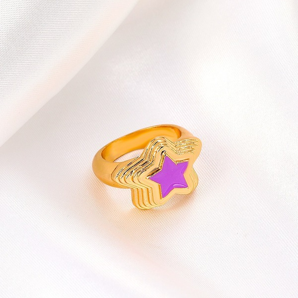 Wholesale sweet star ring JDC-RS-A412 Rings JoyasDeChina Wholesale Jewelry JoyasDeChina Joyas De China