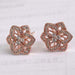 Wholesale sweet temperament ladies flower copper Earrings JDC-ES-WN038 Earrings 薇妮 AER1137 rose gold Wholesale Jewelry JoyasDeChina Joyas De China