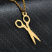 Wholesale Syringe Nurse Cap Gold Plated Doctor Stainless Steel Necklace JDC-NE-HF002 Necklaces 泓飞 scissors gold Wholesale Jewelry JoyasDeChina Joyas De China