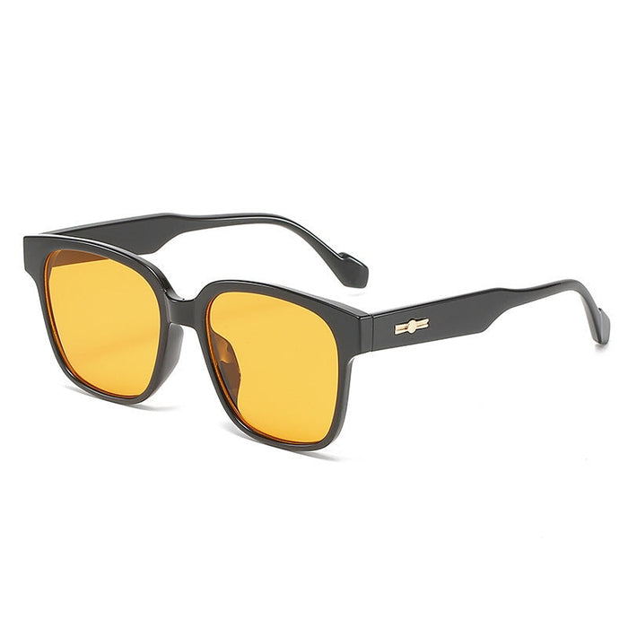 Wholesale Tan Yellow large frame anti UV driving Sunglasses JDC-SG-JinF039 Sunglasses 季丰 Wholesale Jewelry JoyasDeChina Joyas De China