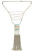 Wholesale Tassel Alloy Rice Bead Sweater Chain Necklace JDC-NE-Yunl006 Necklaces 云罗 light blue Wholesale Jewelry JoyasDeChina Joyas De China