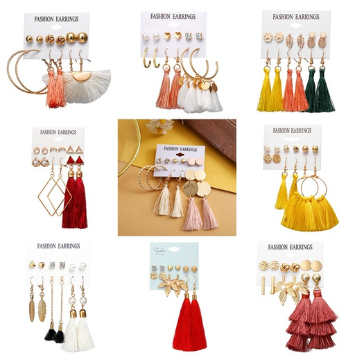 Bulk Jewelry Wholesale Tassel Earrings Bohemian Flower Earrings  JDC-ES-f500 Wholesale factory from China YIWU China