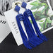 Wholesale Tassel earrings JDC-ES-ZhnaY019 Earrings 展言 Blue Wholesale Jewelry JoyasDeChina Joyas De China