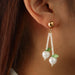 Wholesale tassel fruit resin plastic earrings JDC-ES-NZ092 Earrings 奈珠 Wholesale Jewelry JoyasDeChina Joyas De China