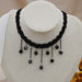 Wholesale Tassel Polyester Crystal Necklace JDC-NE-JX043 Necklaces 锦希 Wholesale Jewelry JoyasDeChina Joyas De China
