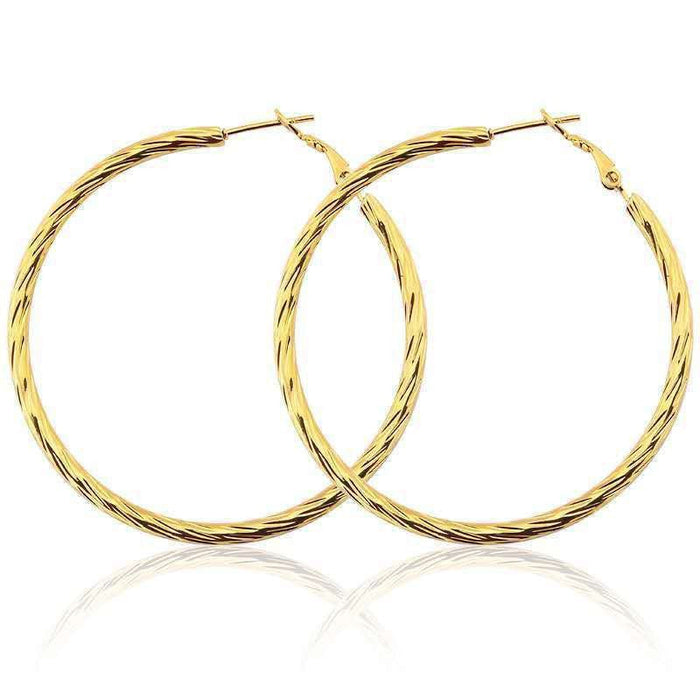 Wholesale temperament twisted artistic personality gas copper Earrings JDC-ES-WN037 Earrings 薇妮 Aer105 gold Wholesale Jewelry JoyasDeChina Joyas De China