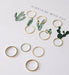 Wholesale ten piece set metal Rings JDC-RS-SF009 Rings 少峰 Golden 10-piece set Wholesale Jewelry JoyasDeChina Joyas De China