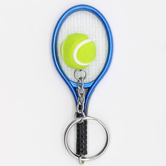 Wholesale tennis racket metal Keychains JDC-KC-YY103 Keychains JoyasDeChina blue Wholesale Jewelry JoyasDeChina Joyas De China