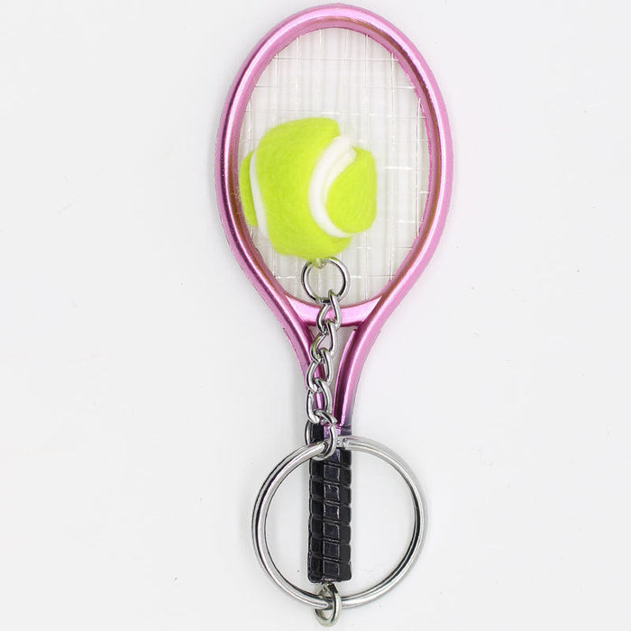 Wholesale tennis racket metal Keychains JDC-KC-YY103 Keychains JoyasDeChina purple Wholesale Jewelry JoyasDeChina Joyas De China