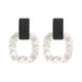 Wholesale textured resin frosted texture earrings JDC-ES-JQ168 Earrings JoyasDeChina Transparent color Wholesale Jewelry JoyasDeChina Joyas De China